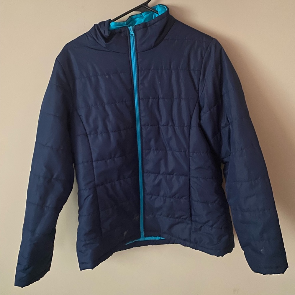 Navy Blue Puffer Jacket